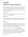Introduction to Project Management