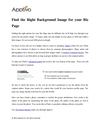 Find the Right Background Image for your Biz Page