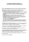 Clauses réglementaires applicables en TF-U, TFUCU, TF-UTCSP, TF-UCH et TF-NU.
