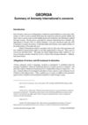 AI, Georgia - Summary of the Amnesty International's Concerns, 31 July 1998