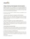 4 Steps to Entering a New Geographic Area Successfully