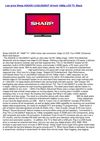 Televisions - Sharp AQUOS LC42LE620UT 42-Inch 1080p LCD TV, Black