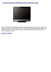 Televisions - Sony Bravia EX700 Series 46-Inch LED HDTV, Black