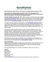 New NanoMarkets Report Projects $1 billion OLED Lighting Materials Market in 2015