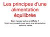Alimentation équilibrée