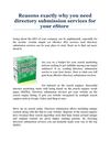 Directory Submission Services | Directory Submission Services India | USA