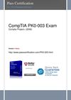 Pass COMPTIA PK0-003 Exam