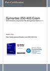 Pass SYMANTEC 250-403 Exam
