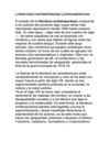 Literatura contemporanea latinoamericana