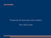 Propostas de Equo para crear emprego