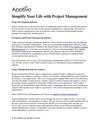 Simplify Your Life with Project Management