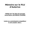 6 .1 Courrier adressé au commissaire enquêteupar le groupe Auterive Avenir - 26 10 2011