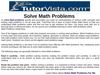 solve math problems