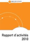 Rapport d'activités 2010