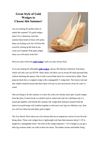 Great Style of Gold Wedges to Choose this Summer!