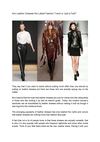 Are Leather Dresses the Latest Fashion Trend or Just a Fad?