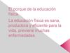 El porque de la educacion fisica 