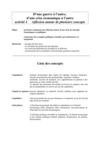 Activité 4 Recherche et synthèse autour de concepts économiques