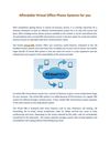 Affordable Virtual Office Phone Systems for You