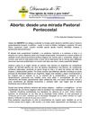 Aborto, desde una mirada Pastoral Pentecostal 