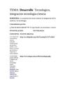tema:Desarrollo Tecnologico, integracion tecno-ciencia