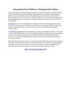 International Parcel Delivery: Choosing the Best Option 