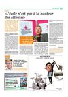 "L'école n'est pas à la hauteur des attentes"