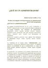 El administrador