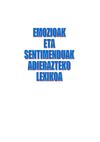 SENTIMENDU ETA EMOZIOAK ADIERZTEKO LEXIKOA