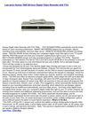 Televisions & Video - Humax T800 80-hour Digital Video Recorder with TiVo