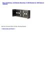 Televisions & Video - LCD Monitor Mounting 1719IN Bracket for 19IN Racks & Cabinets