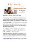 Payday loans UK- Here is the Money Until Next Payday