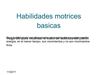 habilidades motrices