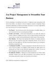 Use Project Management to Streamline Your Business