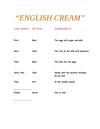 "ENGLISH CREAM"