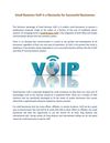 Small Business VoIP Is a Necessity for Successful Businesses