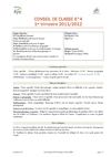 bilan conseil de classe 6ème 4