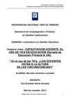 CAPACITACION DOCENTE: EL USO DE TICS EN EDUCACIÓN (Escuela de Educación Primaria N. 045)