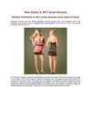 Distinct Contrasts in 2011 prom dresses