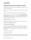 Analyzing and Improving Your Business Activities