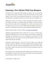 Entering a New Market With Your Business