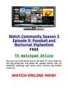 Youtuube Community Season 3 Episode 9 Foosball and Nocturnal Vigilantism