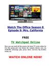 Youtube The Office Season 8 Episode 9 Mrs. California