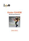 Dossier de presse Kader FAHEM Trio 2011/2012