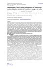 Identification of heavy metals contamination by multivariate statistical analysis methods in Pondicherry mangroves
