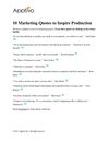 10 Marketing Quotes to Inspire Production