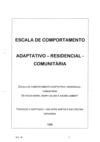 Escala de Comportamento Adaptativo Residêncial- Comunitária