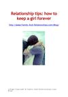 Relationship tips- how to keep a girl forever
