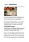 What is Water Pollution