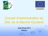 Diaporama du Comité de programmation LEADER du GAL Marche Occitane en date du 30 juin 2011